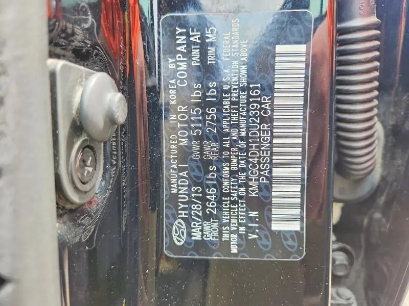 2013 HYUNDAI GENESIS 5.0L  