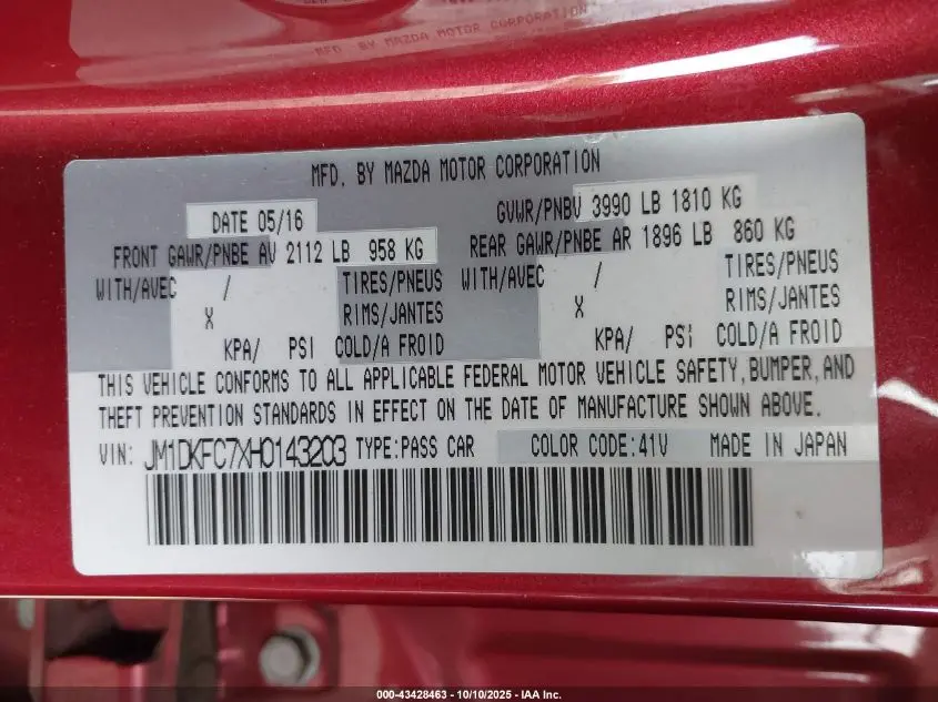 2017 MAZDA CX-3 TOURING