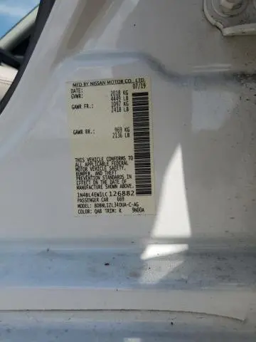 2020 NISSAN ALTIMA SL