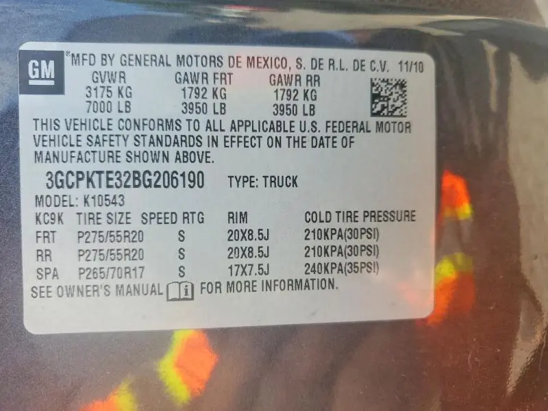 2011 CHEVROLET SILVERADO K1500 LTZ  