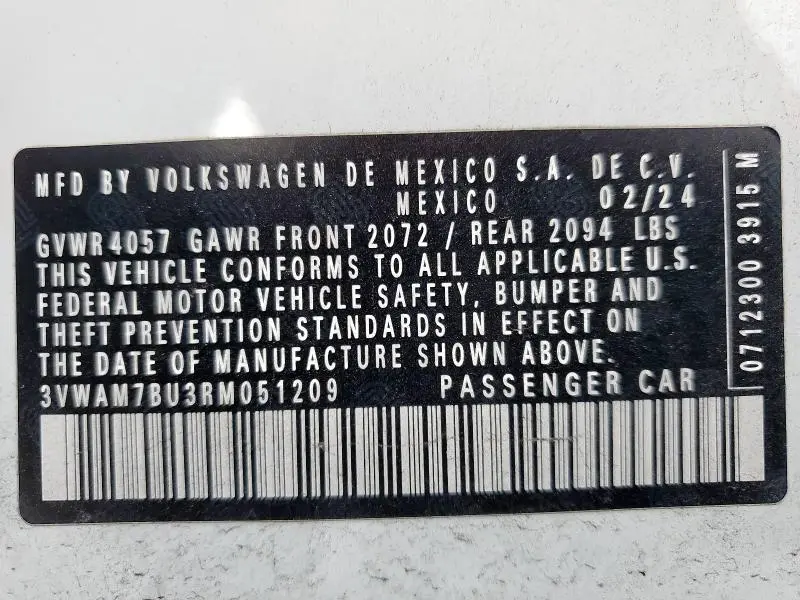 2024 VOLKSWAGEN JETTA SPORT  