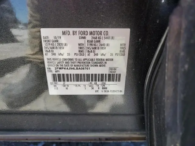 2020 FORD EDGE SEL  