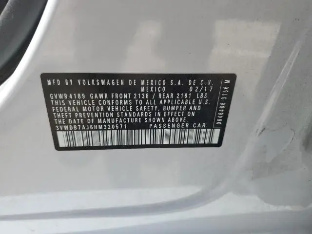 2017 VOLKSWAGEN JETTA SE  