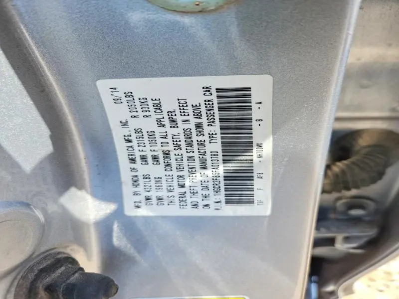 2015 HONDA ACCORD EXL  