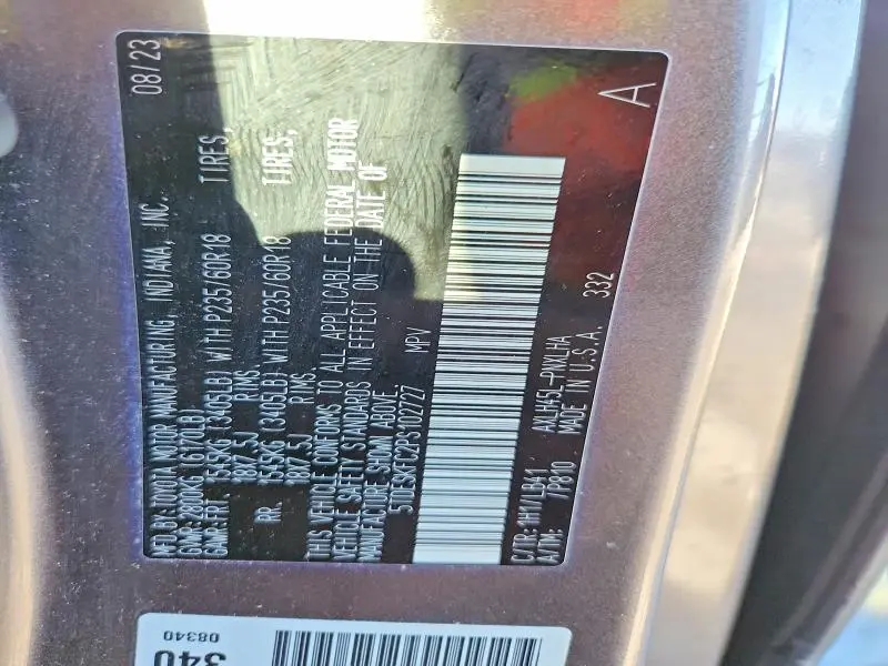 2023 TOYOTA SIENNA LIMITED  