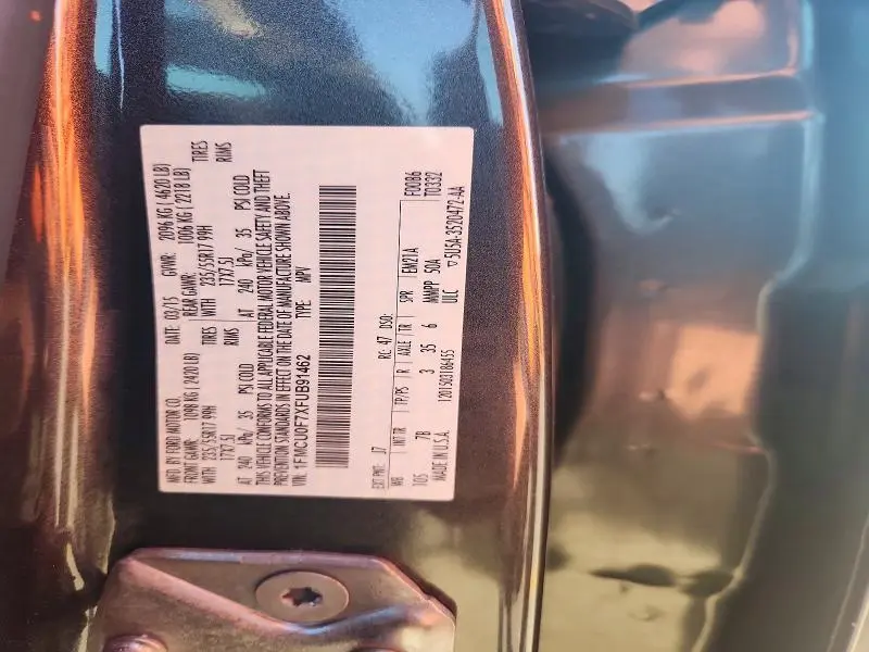 2015 FORD ESCAPE S  
