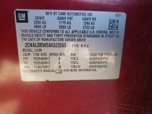 2010 CHEVROLET EQUINOX LT  