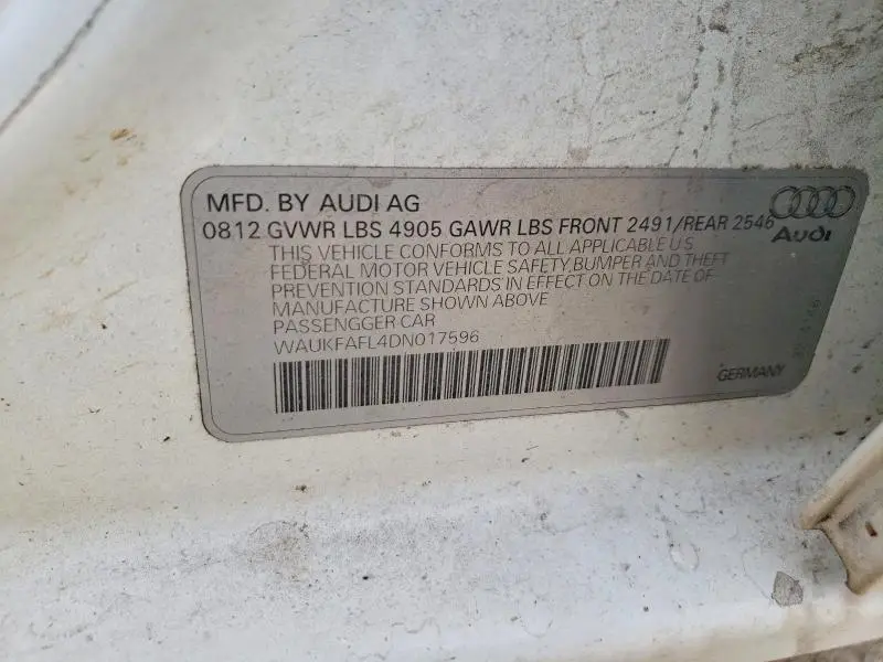 2013 AUDI A4 PRESTIGE  