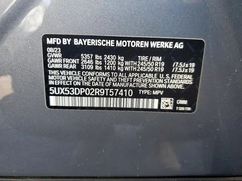 2024 BMW X3 XDRIVE30I  