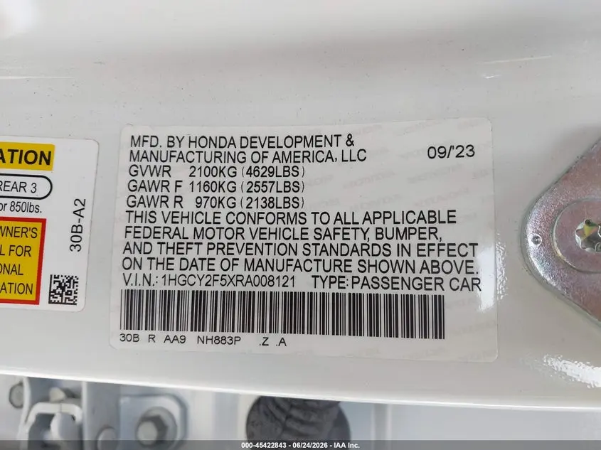 2024 HONDA ACCORD HYBRID SPORT