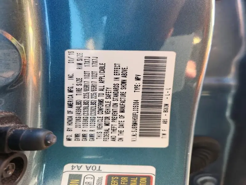 2015 HONDA CR-V EX  