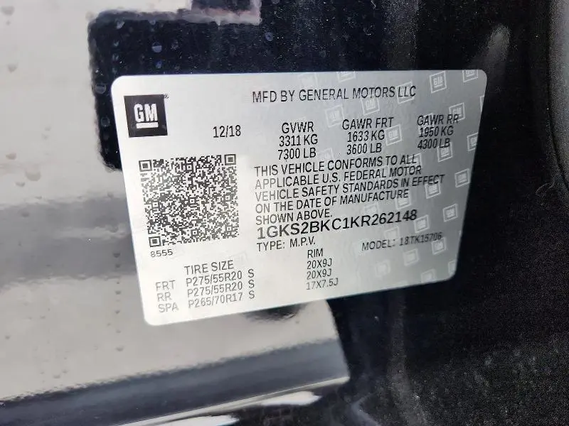 2019 GMC YUKON SLT  