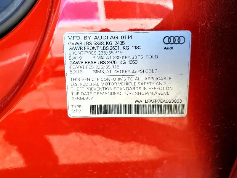 2014 AUDI Q5 PREMIUM PLUS  