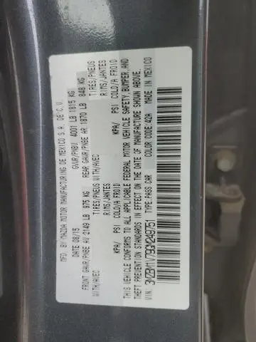 2016 MAZDA 3 TOURING  