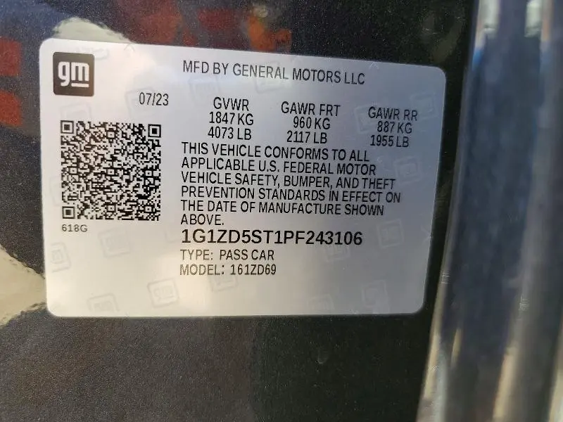 2023 CHEVROLET MALIBU LT  