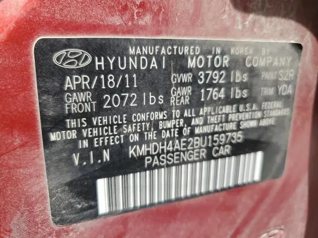 2011 HYUNDAI ELANTRA GLS  