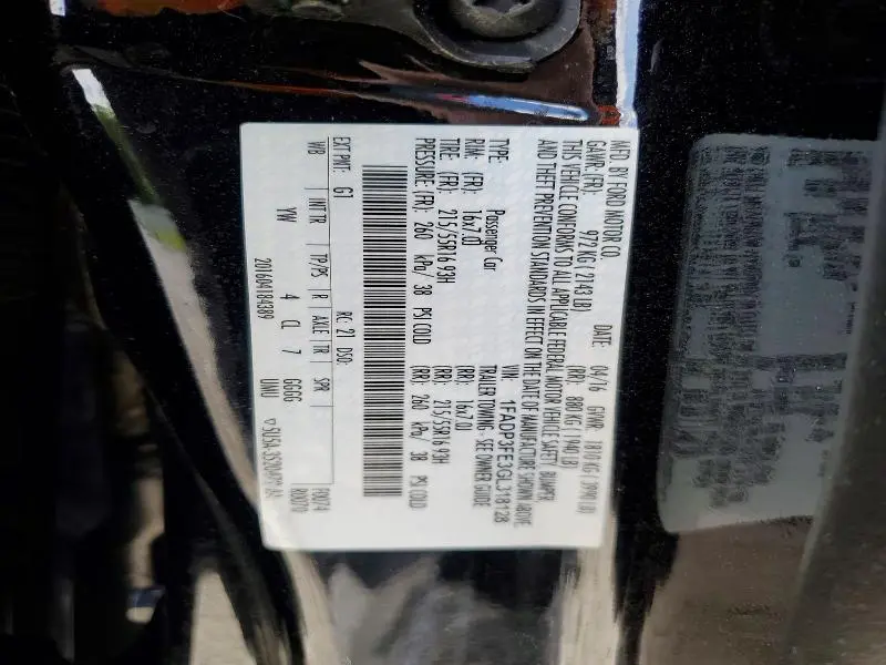 2016 FORD FOCUS SE  