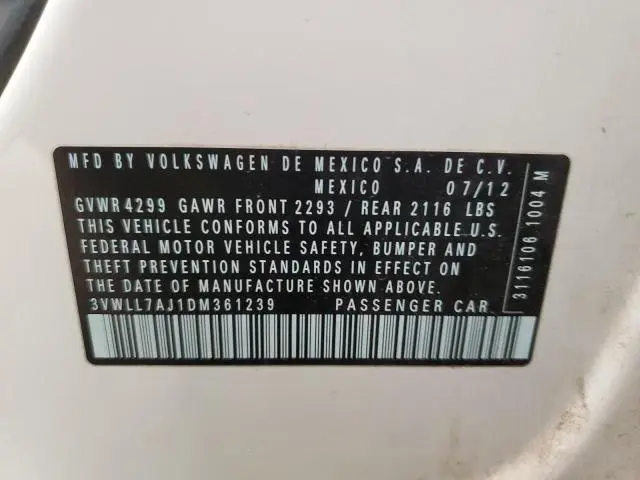 2013 VOLKSWAGEN JETTA TDI  