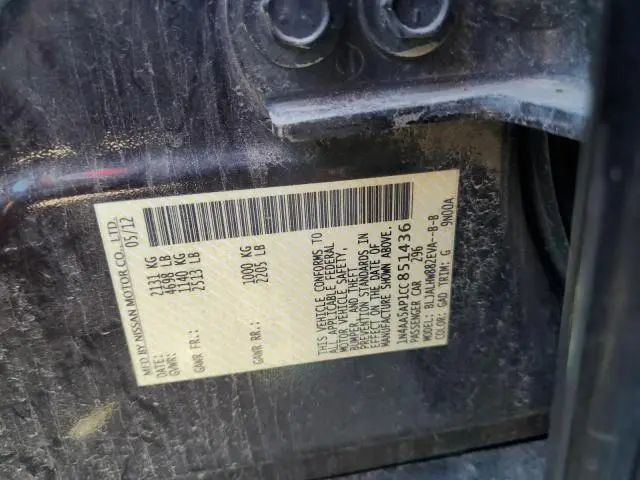 2012 NISSAN MAXIMA S  