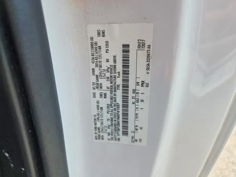 2022 FORD F250 SUPER DUTY  