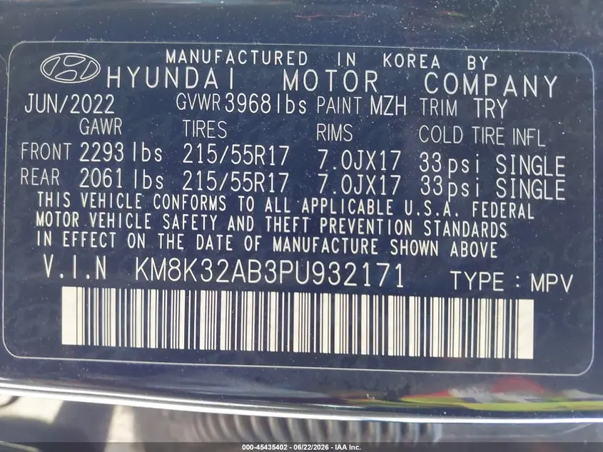 2023 HYUNDAI KONA SEL
