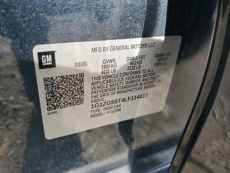 2020 CHEVROLET MALIBU RS  