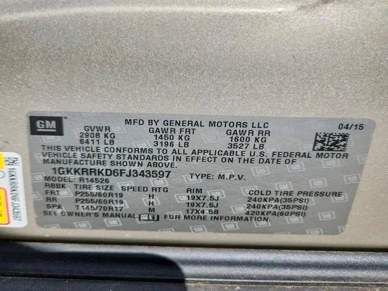 2015 GMC ACADIA SLT-1  