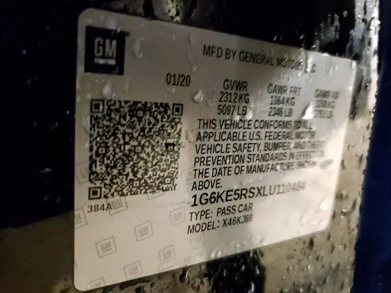 2020 CADILLAC CT6 LUXURY CSAV  