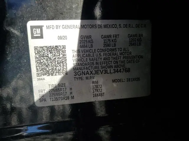 2020 CHEVROLET EQUINOX LT  