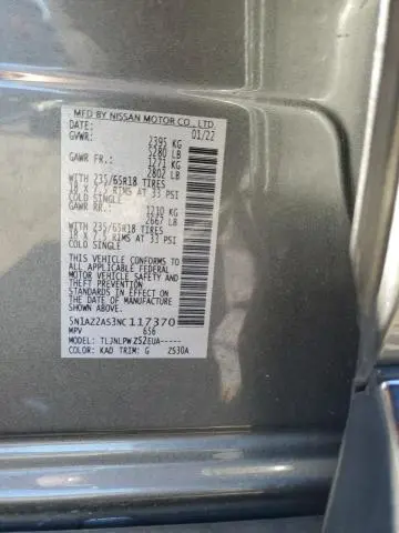 2022 NISSAN MURANO S  