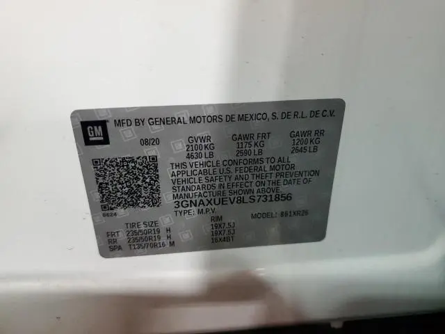 2020 CHEVROLET EQUINOX LT  