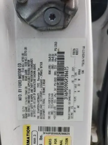 2016 FORD FUSION TITANIUM