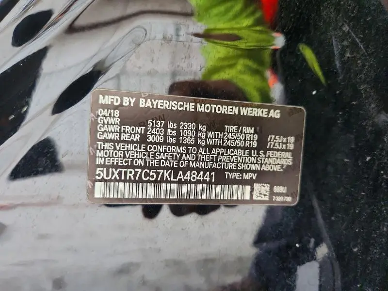 2019 BMW X3 SDRIVE30I  