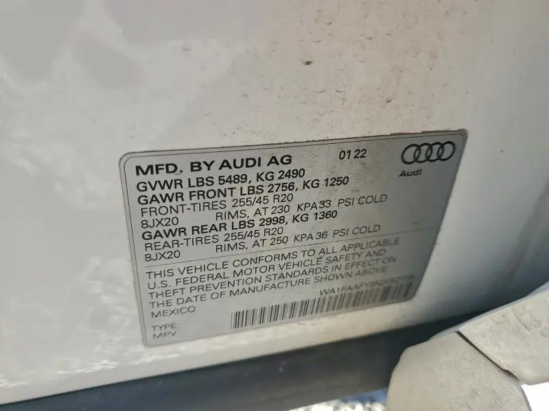 2022 AUDI Q5 PRESTIGE 45  