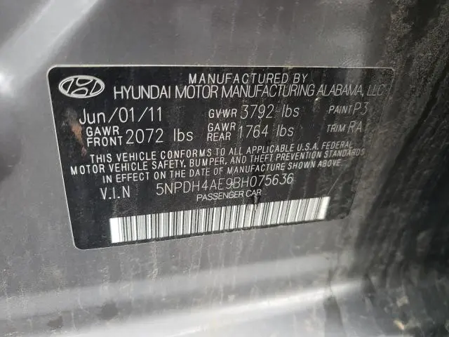 2011 HYUNDAI ELANTRA GLS  