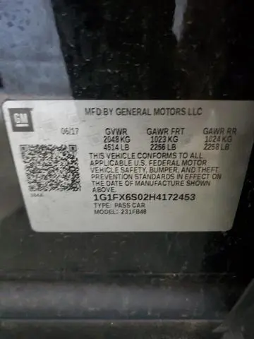 2017 CHEVROLET BOLT EV PREMIER  