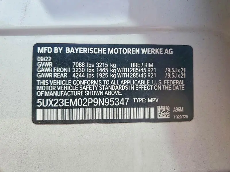 2023 BMW X7 XDRIVE40I  