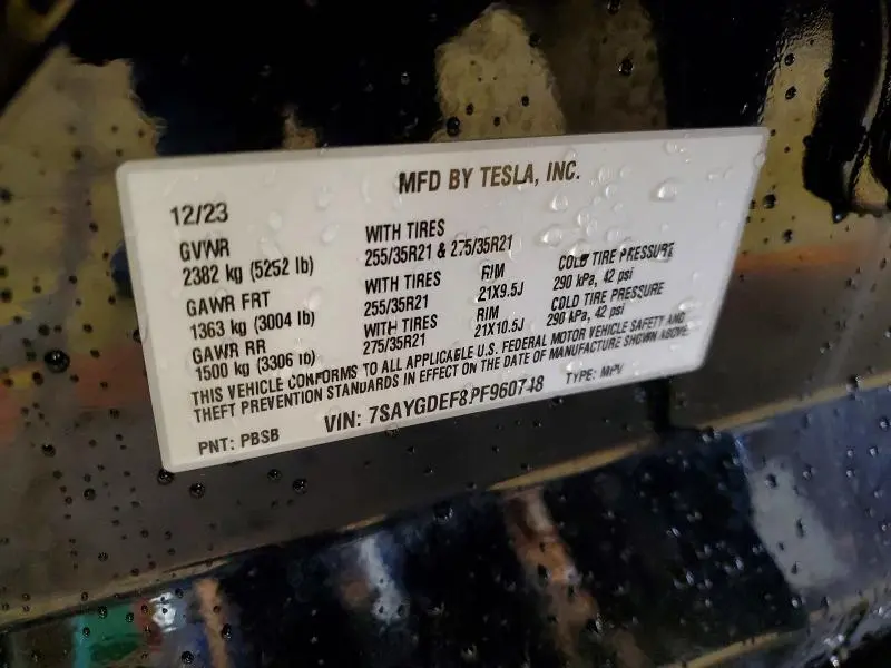 2023 TESLA MODEL Y   