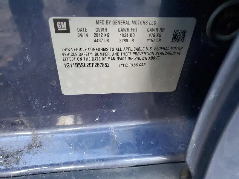 2014 CHEVROLET MALIBU LS  