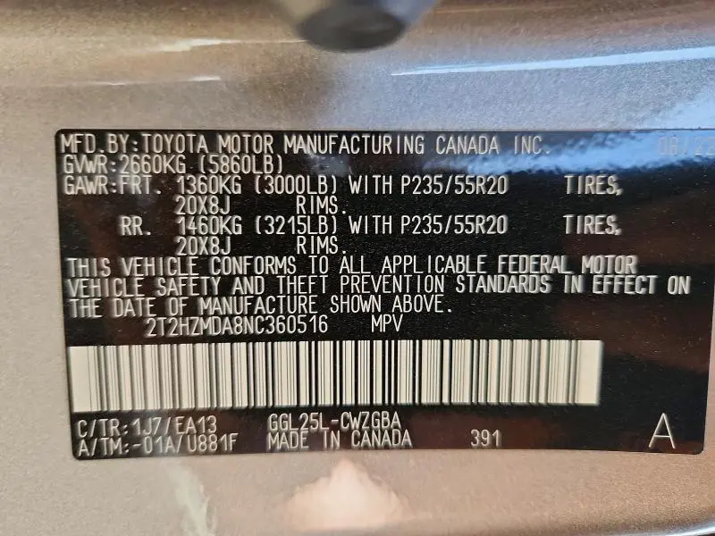 2022 LEXUS RX 350  