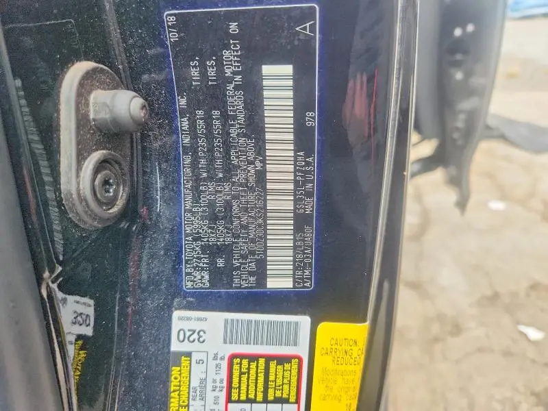 2019 TOYOTA SIENNA LIMITED PREMIUM 7-PASSENGER  