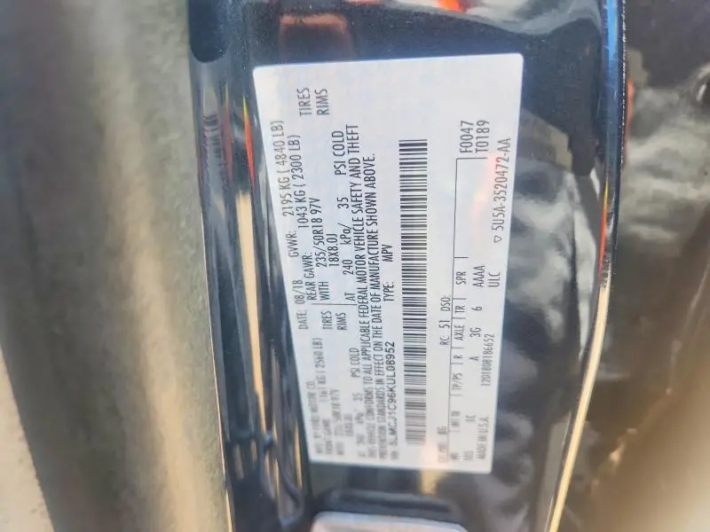 2019 LINCOLN MKC   