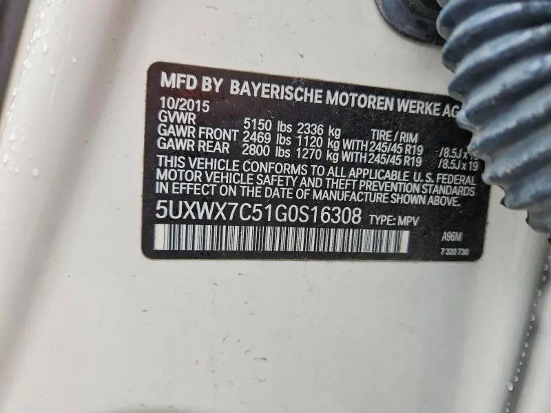 2016 BMW X3 XDRIVE35I  