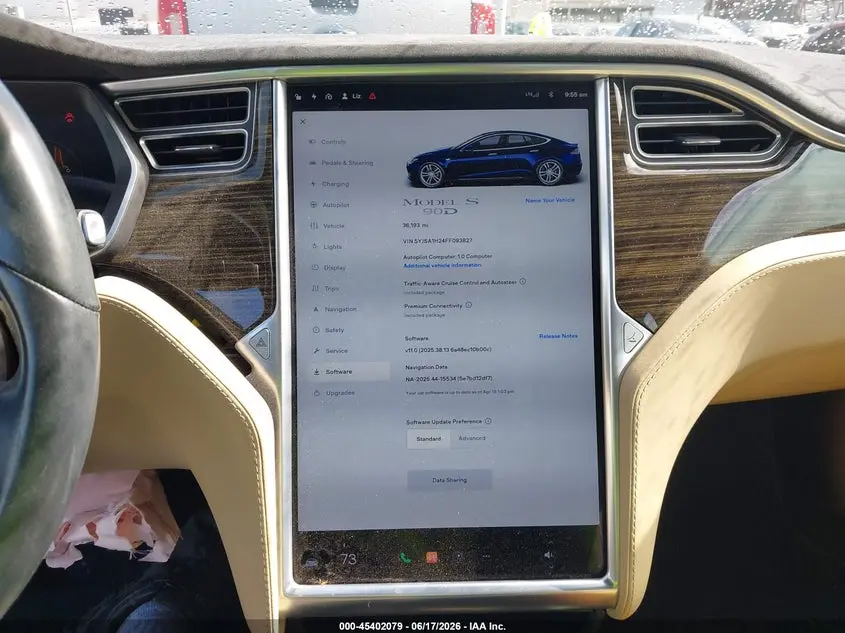 2015 TESLA MODEL S 70D/85D/P85D