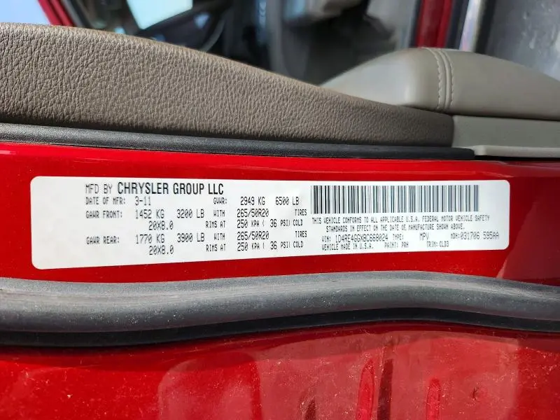 2011 DODGE DURANGO CREW  