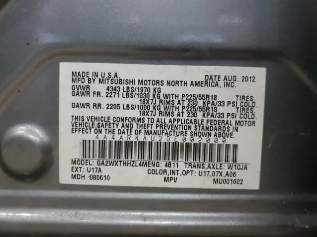 2013 MITSUBISHI OUTLANDER SPORT SE