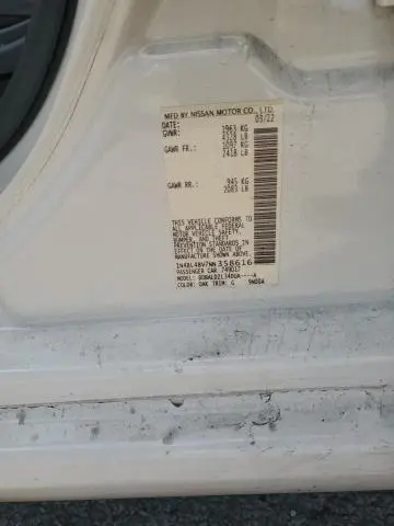 2022 NISSAN ALTIMA S  