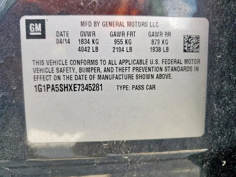 2014 CHEVROLET CRUZE LS  