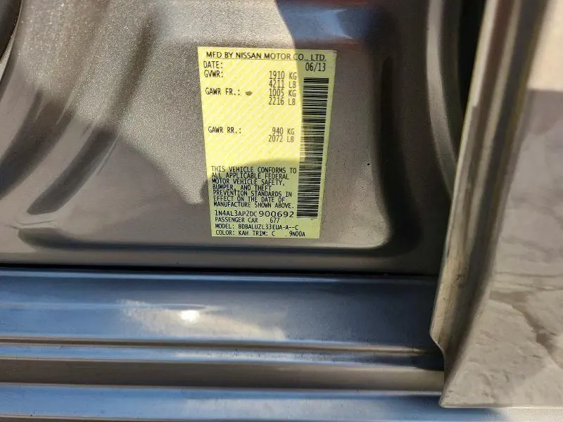 2013 NISSAN ALTIMA 2.5  