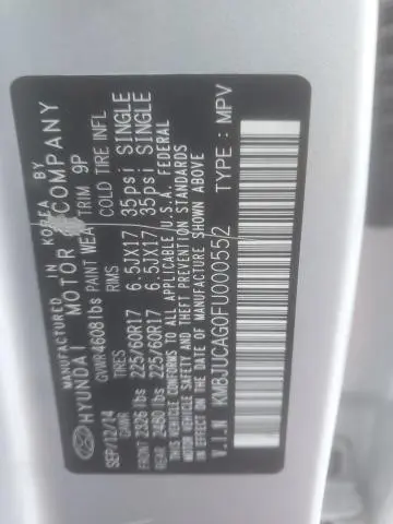 2015 HYUNDAI TUCSON LIMITED  